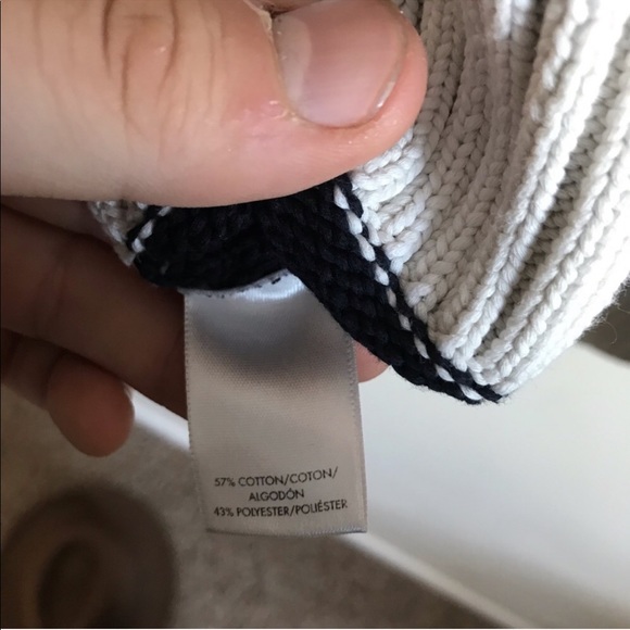 Ann Taylor Colorblock Tie Sleeve Mock Neck Sweater - Picture 5 of 5